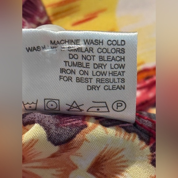 Hawaiian vacation button down Shirt mens L blouse red sunset Hawaii island beach - Picture 6 of 15